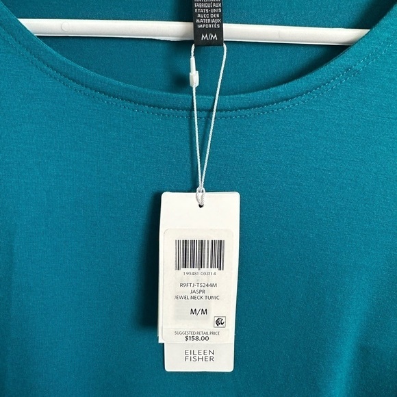 Eileen Fisher Blue Long Sleeve Tunic - Picture 3 of 5